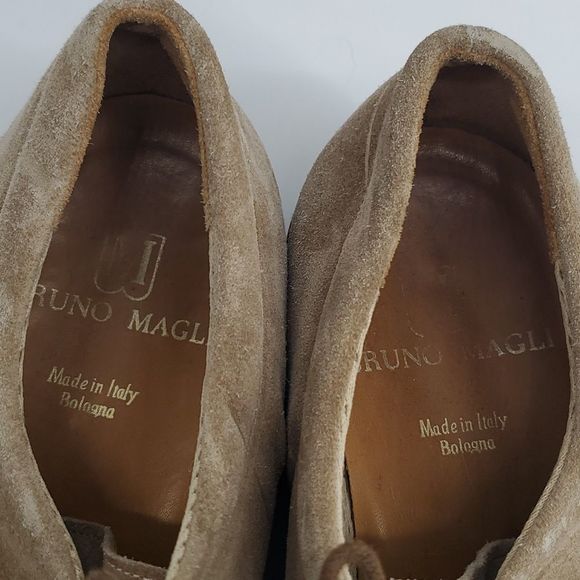Bruno Magli Italian Lace Loafer Suede Leather Size 8 - Picture 2 of 16